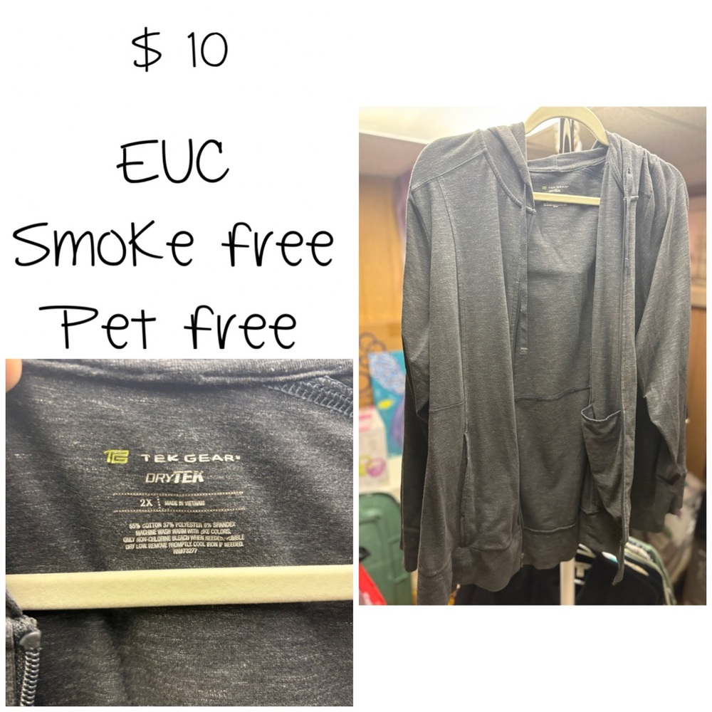 Tek Gear Charcoal Hoodie